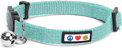 Reflective Breakaway Cat Collar – Adjustable Safety Collar with Removable Bell